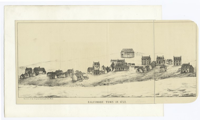 Baltimore Town in 1752., Digital ID 1158167, New York Public Library