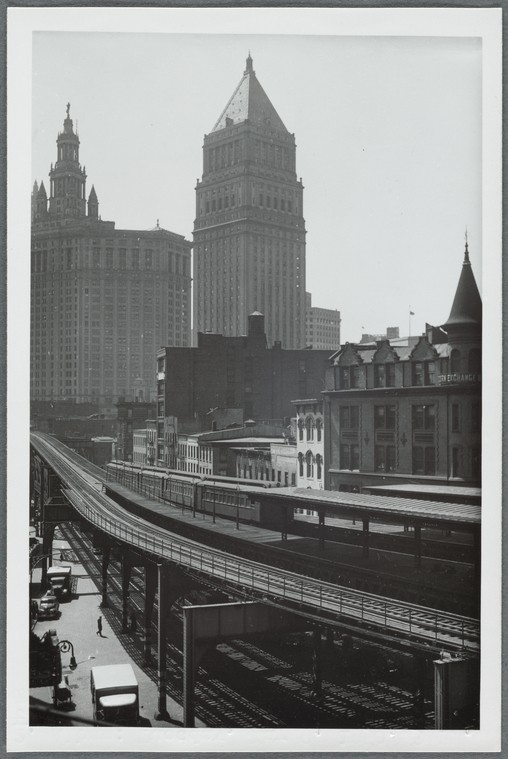 The Third Avenue Elevated train in New York
